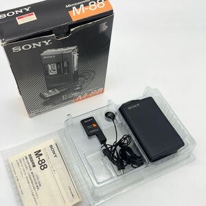 【未使用】SONY ソニー マイクロカセットコーダー M-88 ポータブルカセットレコーダー