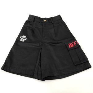 □□ BEFTEY ハーフパンツ 寸足らずズボン フリーサイズ 121SS050090 ブラック やや傷や汚れあり