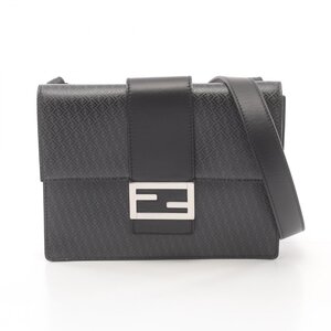 フェンディ フラット バゲット FFモチーフ ブランドオフ FENDI レザー ショルダーバッグ レザー 中古 メンズ レ