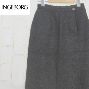 インゲボルグINGEBORG■モヘア混ウールロングスカート■2■黒　ピンクハウス　PINKHOUSE　女性用　レディース　※KH1409005