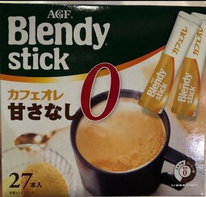 AGF ブレンディスティックカフェオレ 甘さゼロ(81本)