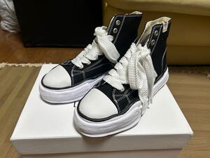 メゾンミハラヤスヒロ 27cm ORIGINAL SOLE CANVAS HI ス二ーカー 42 ブラック 送料無料 