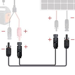 MC4コネクタ MC4極性逆アダプターコネクター MC-4極性変更接続ケーブル mc4逆コネクタ (MC4オス-MC4オ