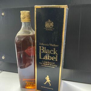 瀧511 【未開封】ジョニーウォーカー スコッチウイスキー BLACK LABEL Extra special old 750ml 43％　Johnnie Walker 箱付 古酒 