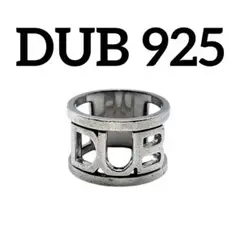 【圧倒的存在感】 DUB シルバー 925 刻印 リング 指輪 20号 大ぶり