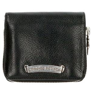 クロムハーツ Chrome Hearts SQ ZIP BILL/スクエアジップビル ラウンドジップレザーウォレット財布 中古 GZ11