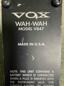 VOX V847 USA製　トゥルーバイパス仕様