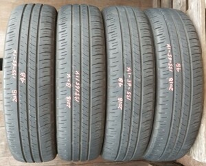 横浜市発 手渡し可 中古 タイヤ 4本 ダンロップ エナセーブ EC300+ 155/65/14 DUNLOP ENASAVE 155/65R14