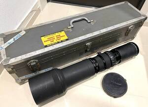 Nikon　珍しい 改造?　PENTAX 6×7　67 用レンズ　　NIKKOR-P　 800mm　1:8　ケース 付　　ニコン　800 8 nikkor p auto