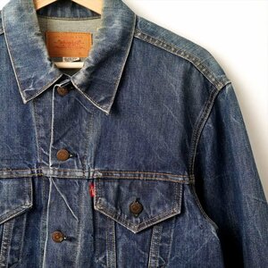 60s70s ビンテージ Levis リーバイス 70505 71205 ビッグE Gジャン 4TH デニムジャケット 42 44