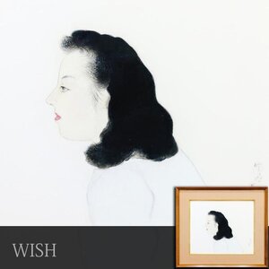 【真作】【WISH】寺島紫明 日本画 8号 ◆黒髪 昭和婦人像逸品 　　〇美人画巨匠 師:鏑木清方 芸術院恩賜賞 #24122883