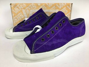 デッドストック 80s 90s USA製 VANS VANS DOREN バンズ プリムソール BRITE PURPLE SUEDE パープル スウェード BOYS6