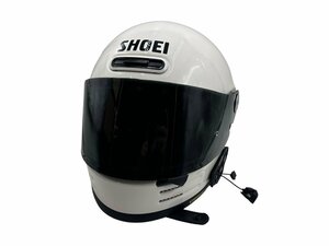 美品 Shoei ショウエイ glamster グラムスター Mサイズ ヘルメット バイク オフホワイト 本体 オートバイ フルフェイス CPB-1Vシールド