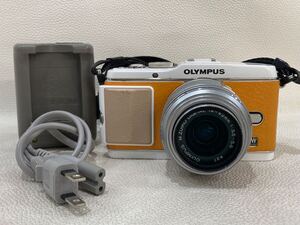 R5A054◆ オリンパス OLYMPUS PEN E-P3 バッテリー充電器付き デジタルカメラ ミラーレス 一眼カメラ 14-42mm 1:3.5-5.6 ズームレンズ