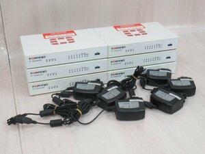 Ω XY 13938# 保証有 Fortinet【 FG-50E 】(6台セット) FortiGate-50E UTM ライセンス24年03月～05月迄 領収書発行可