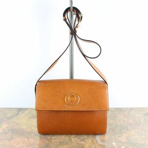 VINTAGE CELINE CIRCLE LOGO LEATHER SHOULDER BAG MADE IN ITALY/ヴィンテージセリーヌサークルロゴレザーショルダーバッグ