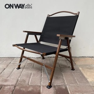 ONWAY SPORTS コットンローチェア OW-56C 収納ケース付 ブラック フォールディングローチェア 折りたたみ椅子 カーミットチェア 椅子 3