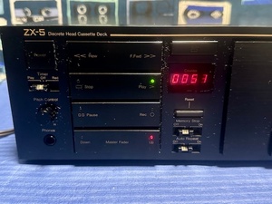 Nakamichi ナカミチ　高音質独立３ヘッドカセットデッキ　ZX-5 動作確認品 日本語取説lと希少なメンテナンス用Service Manual EX37