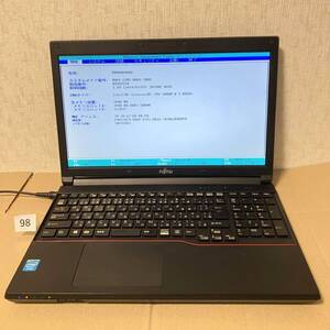 富士通 A533/HX Celeron 1000M BIOS起動,ジャンク LIFEBOOK/FUJITSU まとめて同梱可,即決 元Windows8pro FMVA0600AX (98)