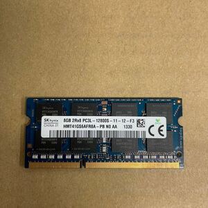 ラ27 SKhynix ノートPCメモリ 8GB 2Rx8 PC3L-12800S 1枚 