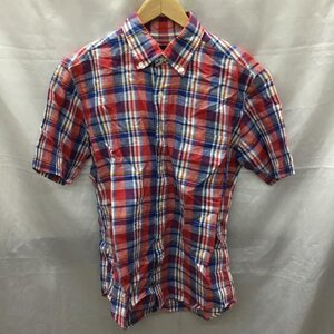 NEWYORKER M ニューヨーカー シャツ、ブラウス 半袖 16-77-2736 ボタンダウン コットン リネン 綿麻 Shirt Blouse 10117801