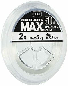 DUEL(デュエル) フロロライン 2号 POWERCARBON MAX 50m 2号 スーパークリア H3397