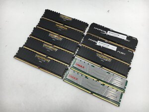 ♪▲【Corsair 他】デスクトップ用 メモリ 8GB DDR4 部品取り 10点セット まとめ売り 1225 13