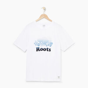 ☆日本未入荷　Roots　ロゴ入り　メンズTシャツ　サイズL　送料込　ほつれ有り