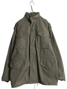 ALPHA INDUSTRIES 社製 M-65 フィールド ジャケット LARGE REGULAR / 古着 民間 アルファ ミリタリー ジャンパー ブルゾン M65 オリーブ OD