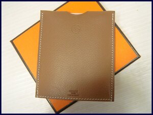 3354T【本物保証】 エルメス ランプドポッシュ カード型 携帯ライト ブラウン系 HERMES