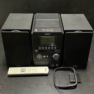 【極上美品★動作品】SONY ソニー CMT-M35WM CD MD MDLP カセット システムコンポ AM FM ラジオ RM-SM35 HCD-M35WM SS-CM35