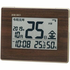 新品 セイコークロック SQ442B 12.7×16.5×2.5cm 体サイズ: 掛け時計 Clock Seiko 110