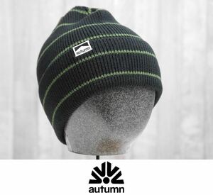 【新品:送料無料】24 AUTUMN PINSTRIPE BEANIE - BLACK オータム ニット帽 スノーボード 帽子