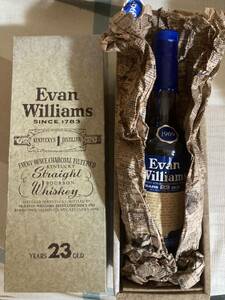 終売品 未開栓 Evan Williams 23y 107PROOF 750ml エヴァン ウィリアムス 23年 53.5度 バーボンウイスキー ヴィンテージ 古酒