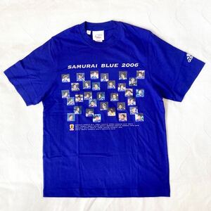 f55)キリンビール KIRIN 勝ちT 2005 日本代表 メンバー Adidas Tシャツ SAMURAI BLUE