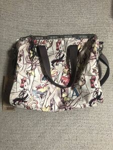 貴重 希少 新品未使用 中国製 LeSportsac/レスポートサックx Disney ティンカーベル総柄 スモールメラニー2WAY ショルダーバッグ