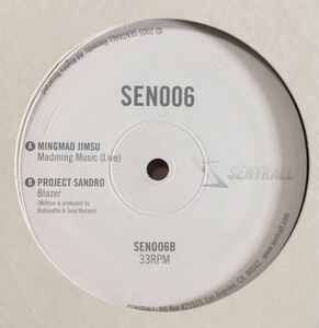 レア オリジナル Sentrall Mingmad Jimsu / Project Sandro - Sentrall 006 Rollmottle Tony Watson DJ Rylo Tako Reyenga