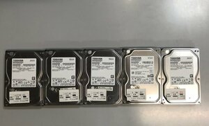 中古・1円スタート】TOSHIBA社製　DT01ACA100　中古HDD SATA 3.5inch 1TB　7200RPM　5個セット【使用時間多いためジャンク扱い・正常判定】