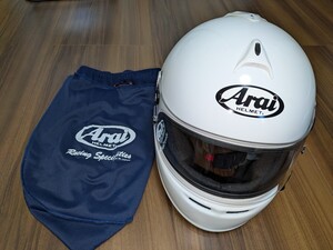 ★美品！★アライ★Arai★GP-6S★ヘルメット★サイズL(59・60cm)★白/ホワイト★フルフェイス★中古★送料無料！★