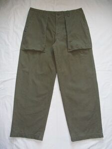 ☆美品・未着用☆ 90s00s GAP オールド ギャップ ベイカーパンツ W33×L30 カーキ ☆USA古着 立体ポケット ダック地 旧タグ ビンテージ Y2K