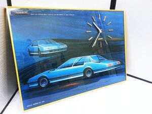 00786 【中古品・時計動作確認済】NISSAN AD-2 CITIZEN QWARTZ 壁掛け 時計付きパネル 約35×50×2.5cm 希少 一部破損あり