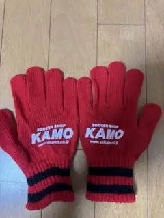 KAMO サッカーグローブ 手袋 赤 (未使用品)