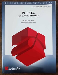 送料無料 クラリネットアンサンブル楽譜 ヤン・ヴァンデルロースト：プスタ マールテン・イェンセ編 試聴可 クラリネット8(9)重奏 合奏
