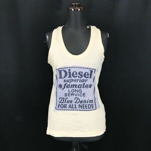 DIESEL females★タンクトップ【レディースXS/ベージュ】ディーゼル◆BG886