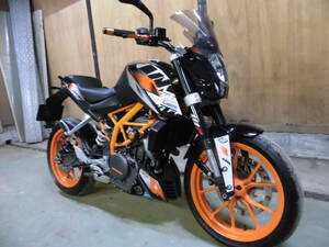 KTM390デューク　車検7年4月迄　走行少な目　5点物　千葉市～格安発送あり。