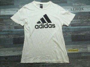 ADIDAS アディダス メンズ ロゴプリント 半袖Tシャツ L 白黒