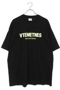 ヴェトモン VETEMENTS UE52TR170B サイズ:S VTEMETNESプリントTシャツ 中古 OM10