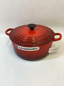 LE CREUSET◆鍋/サイズ:22cm/RED/2501-22