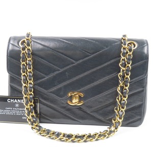 94368★1円スタート★CHANEL シャネル 極美品 ダイヤゴナル チェーンショルダーバッグ ココマーク ターンロック ヴィンテージ ラムスキン