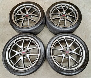 【希少】スバル WRX STI 純正 BBS ホイールタイヤ 4本 2024年 ナンカン NS-2R 245/40R18 VAB 鍛造 8.5J 114.3 VAB レヴォーグ フォレスター